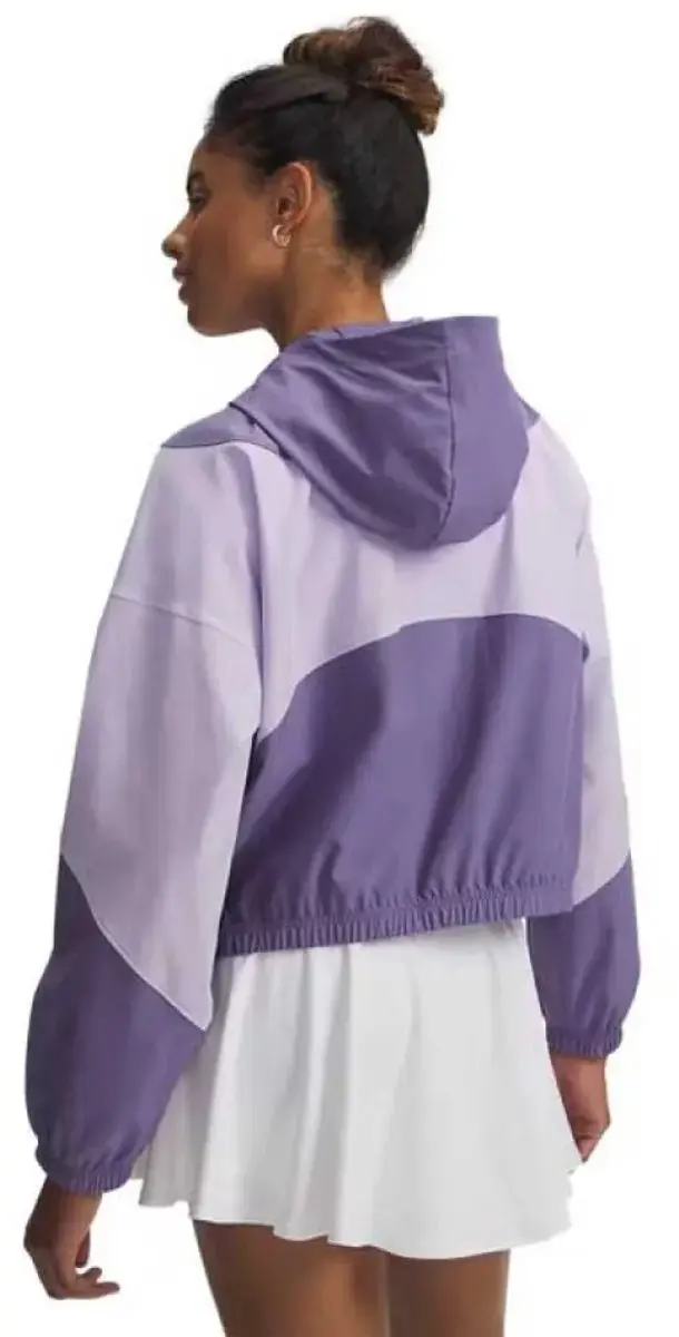 Under Armour Rival Woven HD Jacket Dames - Purple M