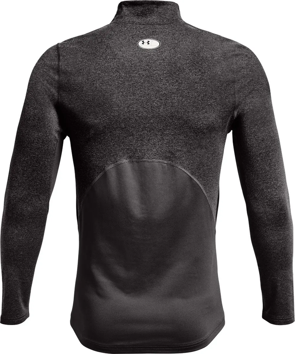 Under Armour CG Armour Fitted Mock Charcoal Light Heather - L - afbeelding 6 van 6