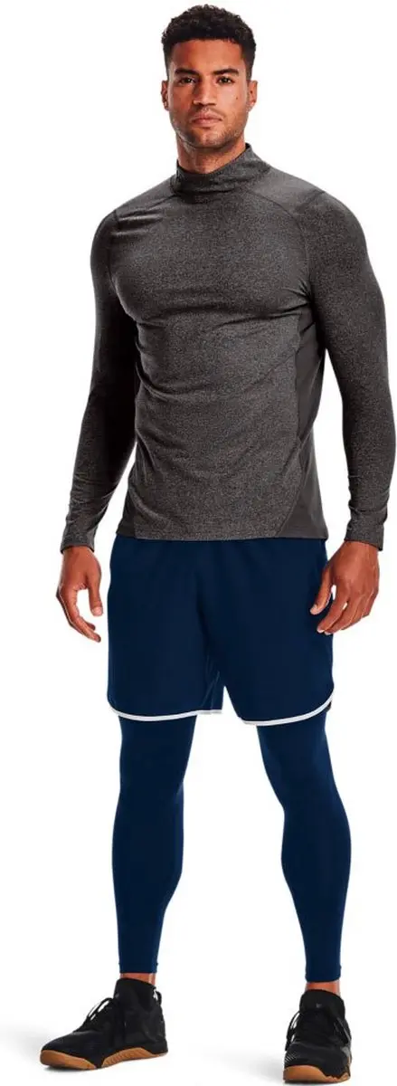 Under Armour CG Armour Fitted Mock Charcoal Light Heather - L