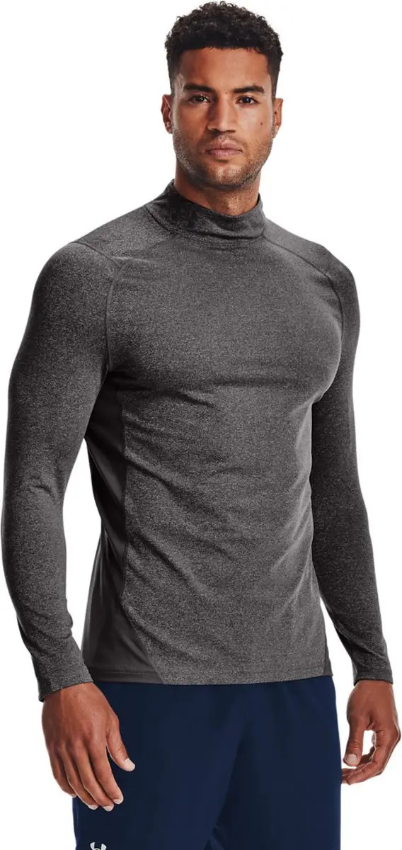 Under Armour CG Armour Fitted Mock Charcoal Light Heather - L