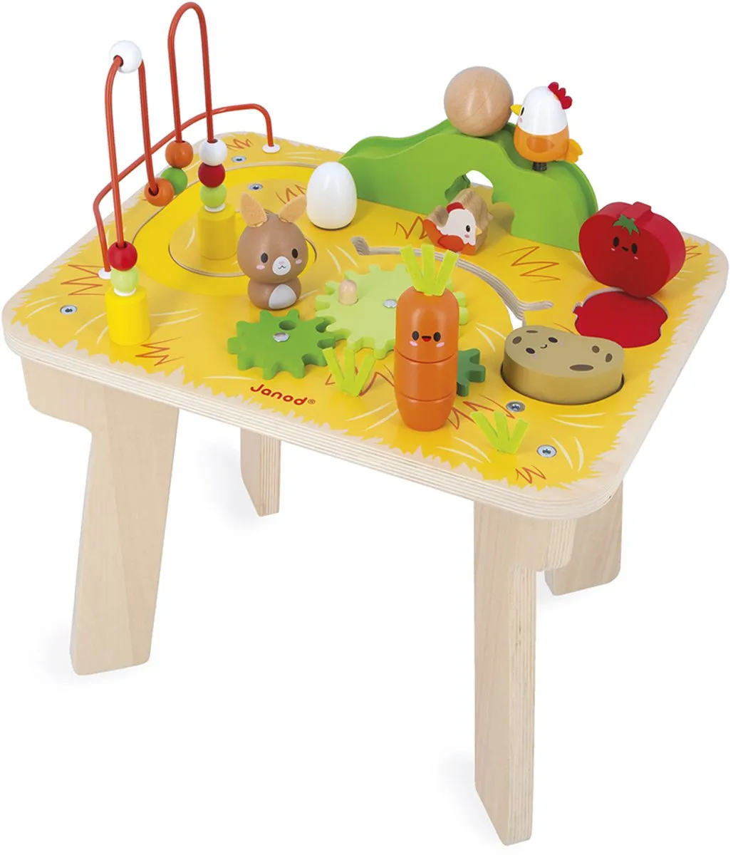 Janod Boerderij Activiteitentafel - Multicolor