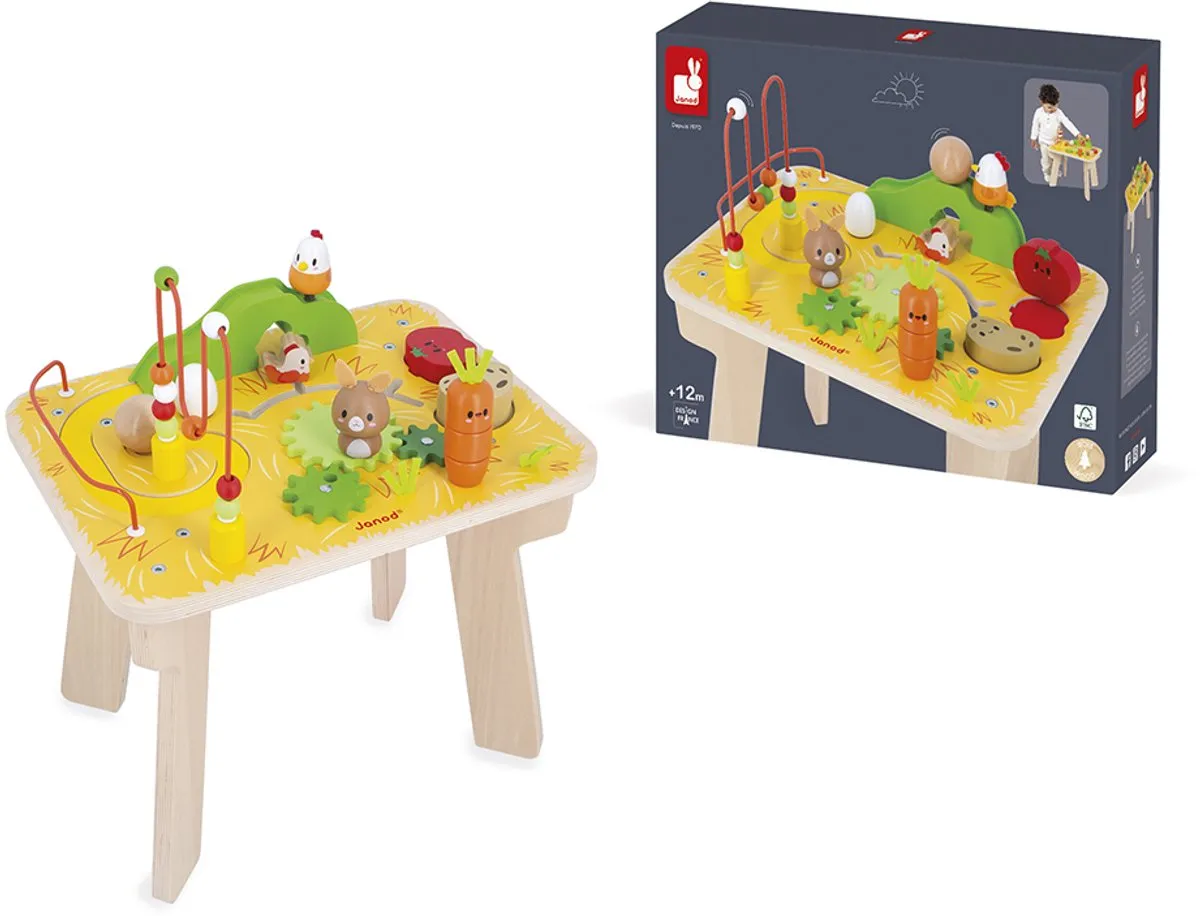 Janod Boerderij Activiteitentafel - Multicolor