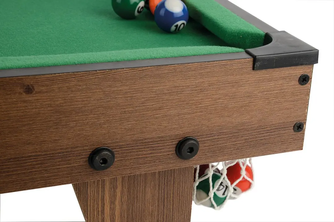 Toyrific Poolbiljarttafel 27 Inch - 20-delig Bruin