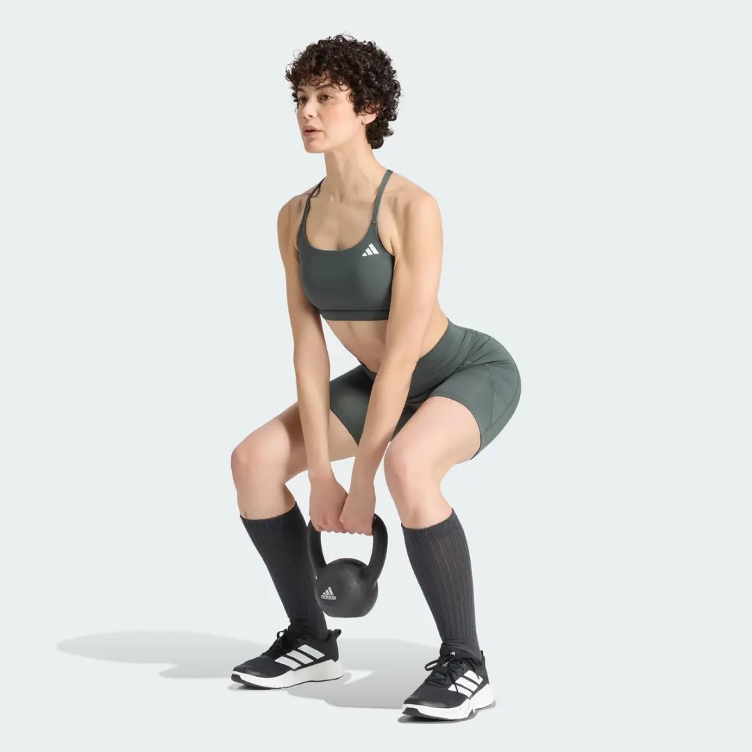 Adidas Performance Optimé Korte Legging KT3821 - Grijs