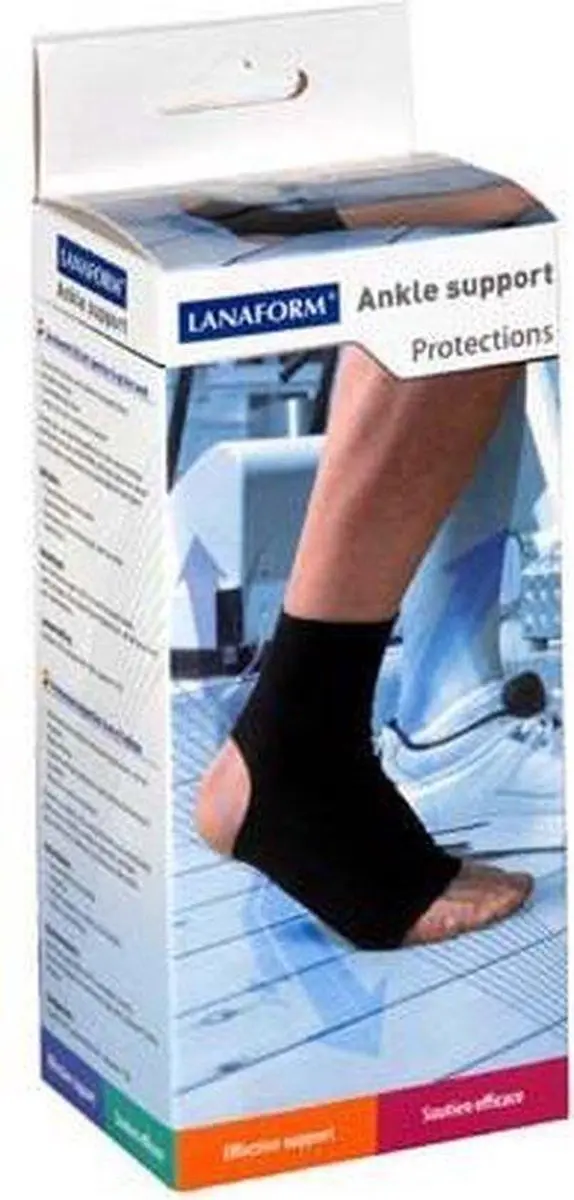 Lanaform Enkelbandage M - Zwart