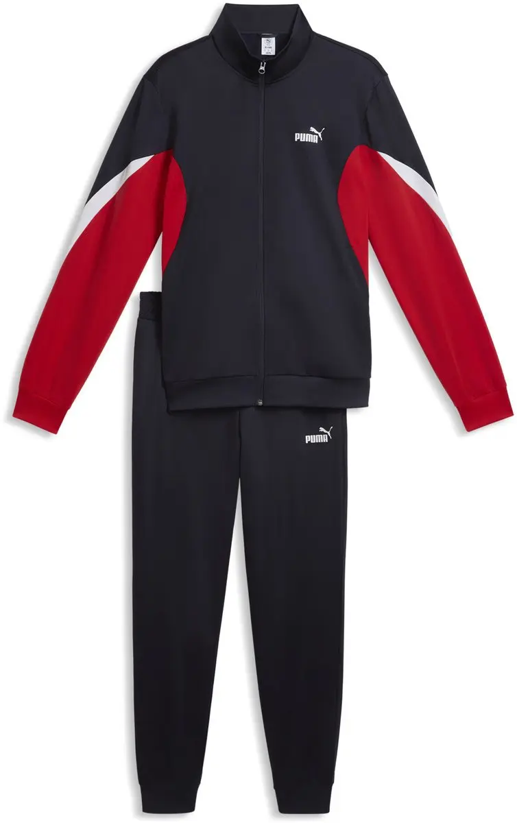 PUMA ESS Block Poly Suit Trainingspak - M - New Navy