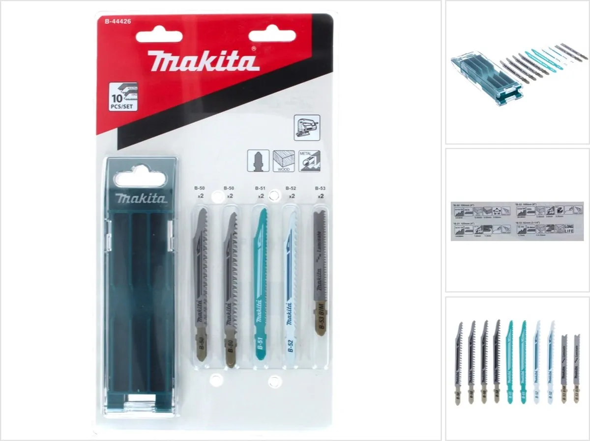 Makita Decoupeerzaagbladen B-44426 - 10 Stuks - afbeelding 6 van 6