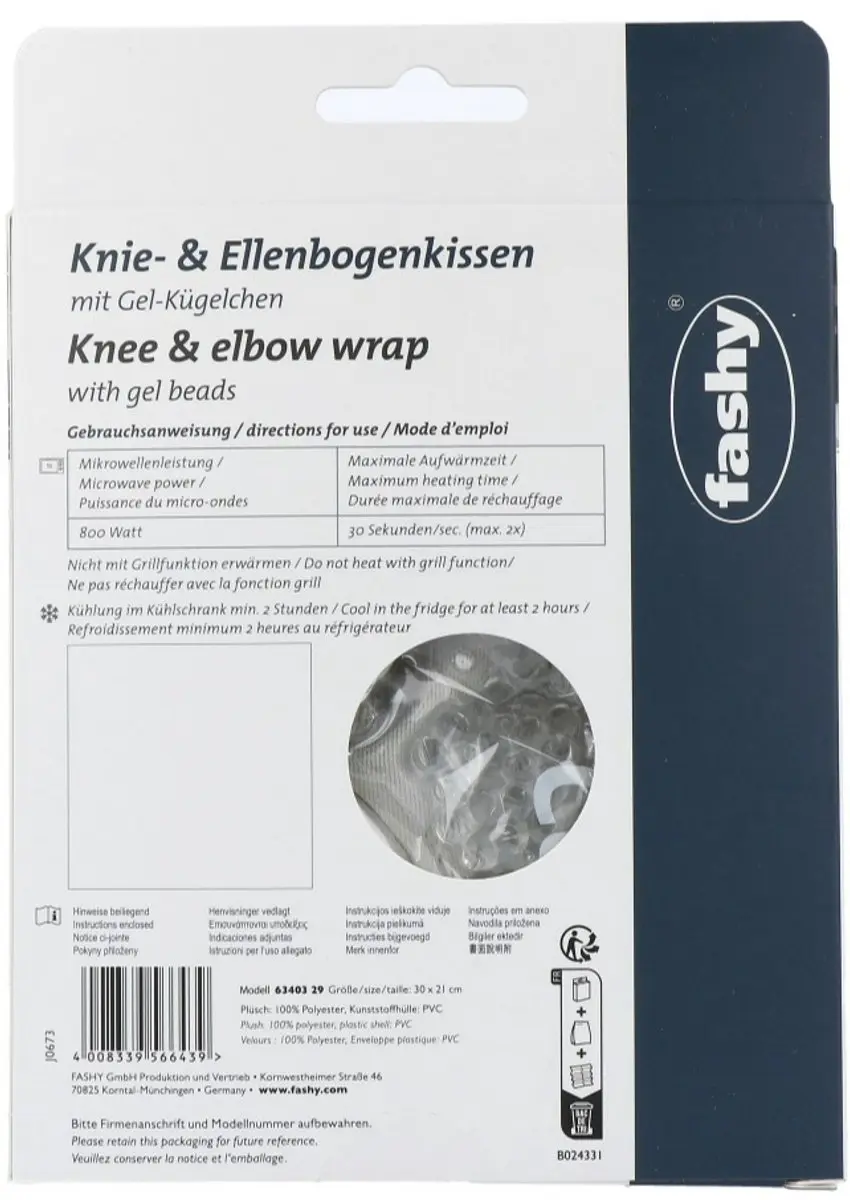 Fashy Warm en Koud Kniekompres - Grijs