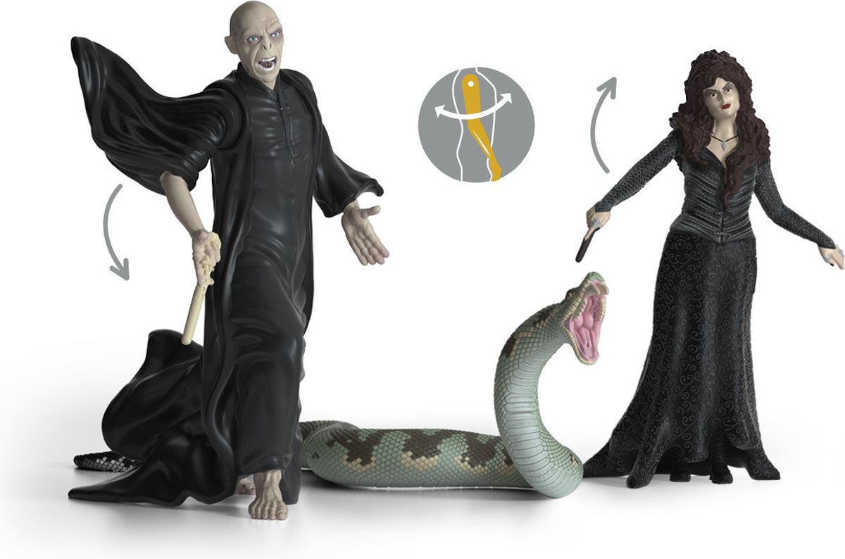 schleich WIZARDING WORLD Heer Voldemort met Nagini & Bellatrix van Detta - Harry Potter ™ Wizarding World™ - 42684