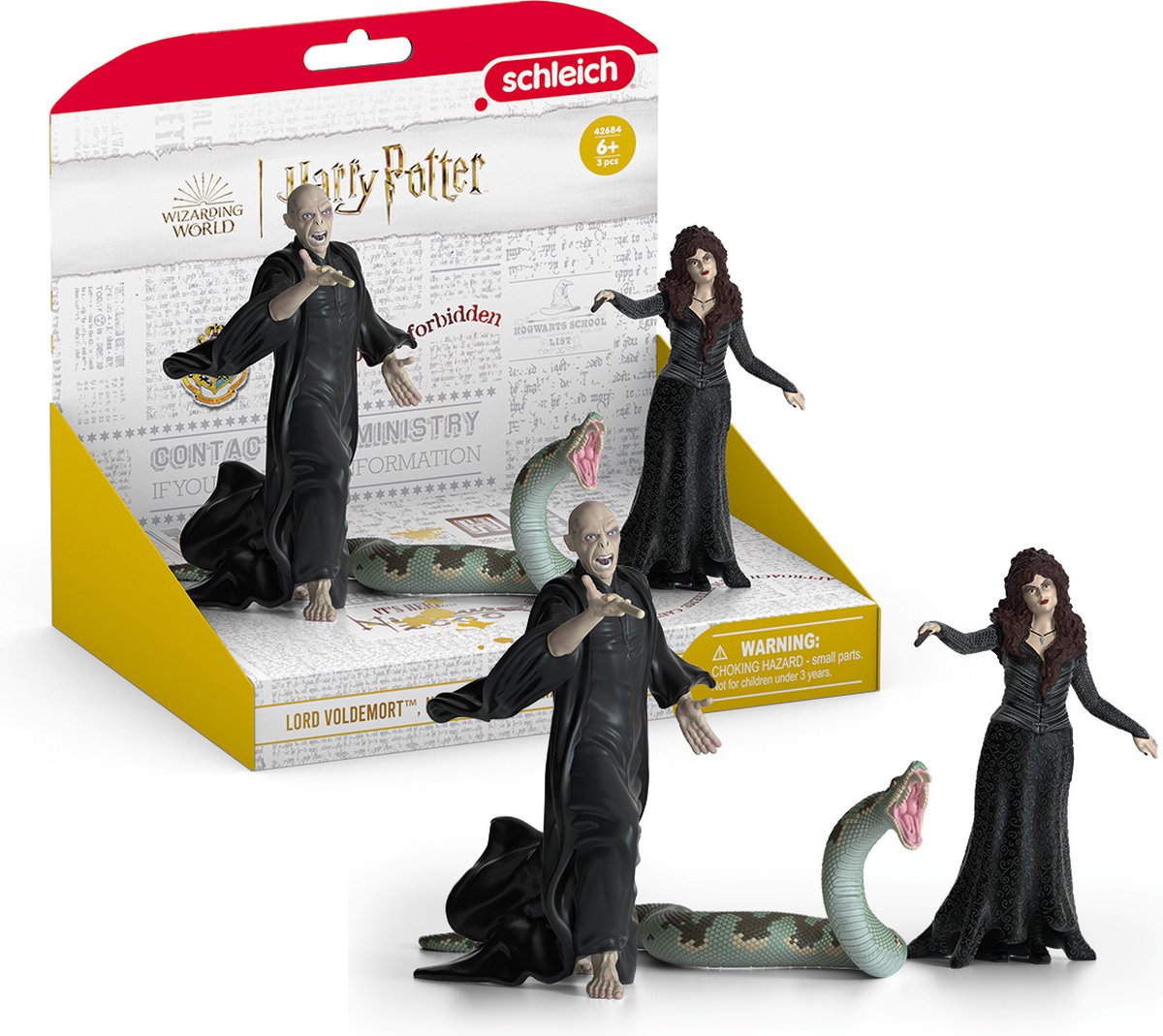 schleich WIZARDING WORLD Heer Voldemort met Nagini & Bellatrix van Detta - Harry Potter ™ Wizarding World™ - 42684