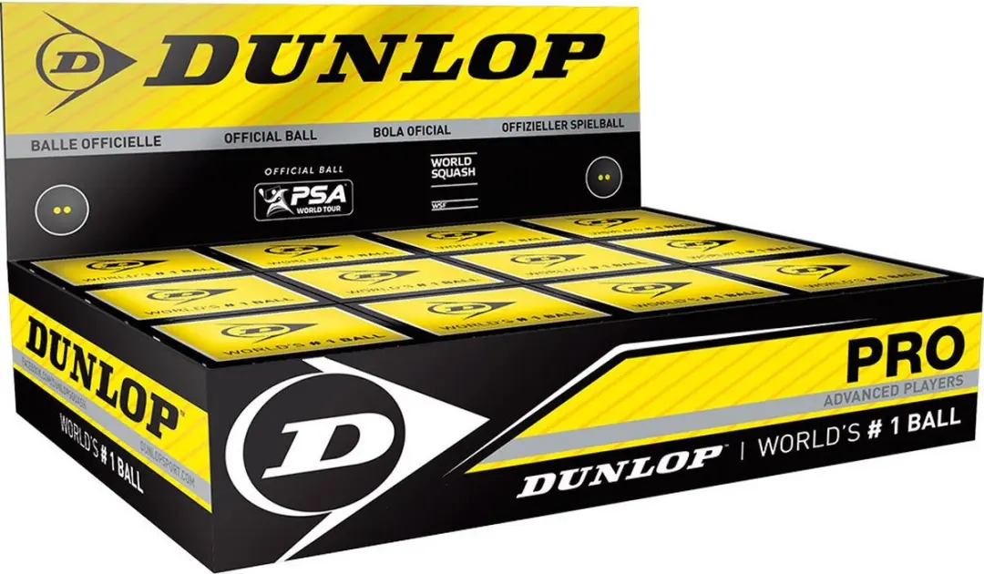Dunlop Pro Squashbal Wit - Doos