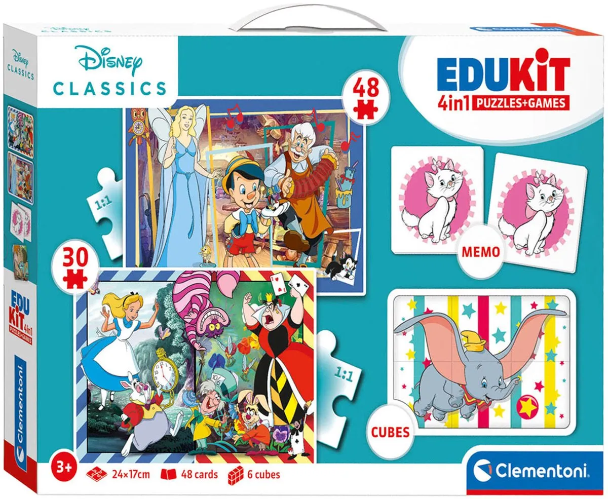 Clementoni Edukit 4-in-1 Disney Classics Multicolor
