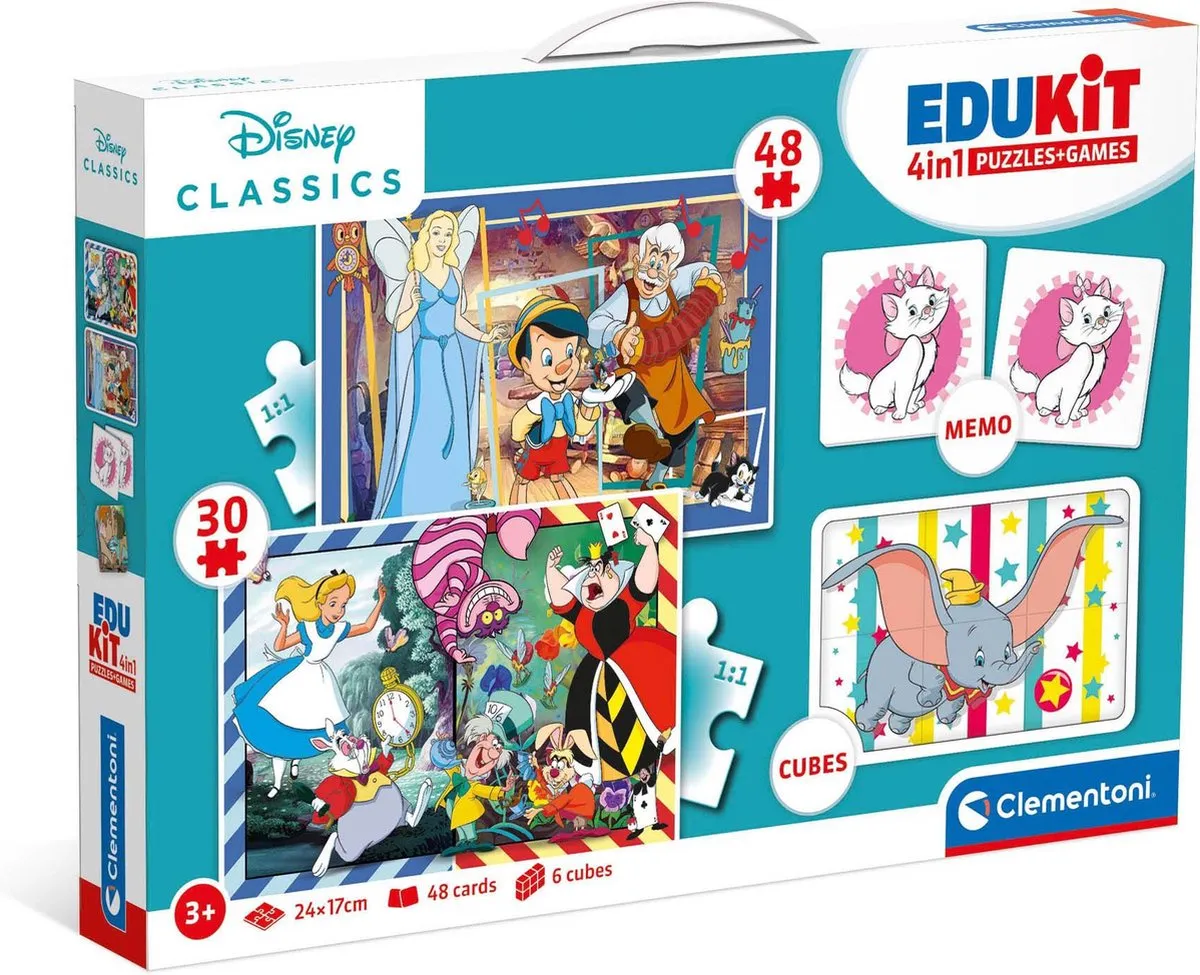 Clementoni Edukit 4-in-1 Disney Classics Multicolor