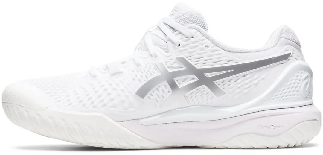 ASICS Gel-Resolution 9 Dames - Hardcourt - Maat 37 - Wit/Zilver