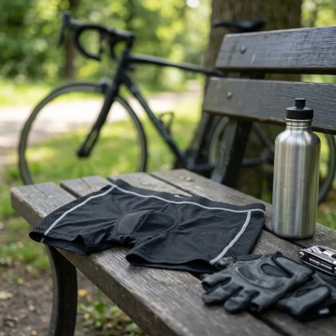 NUVEX Heren Fietsbroek met Zeem - Compressie - Grijs - Maat S