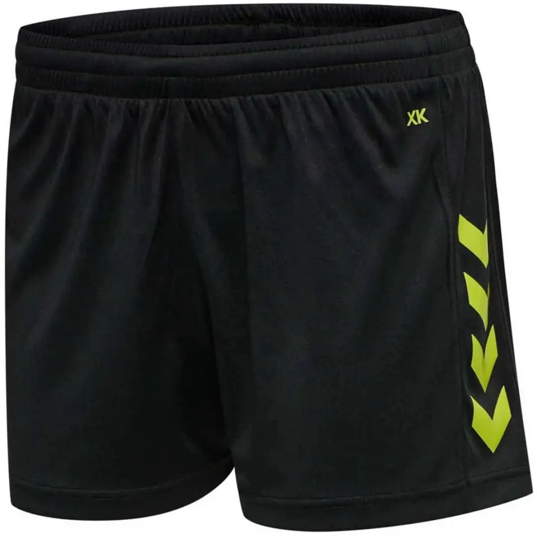 Hummel Hmlcore Xk Poly Shorts Woman - XL - Black/Lime - afbeelding 6 van 6