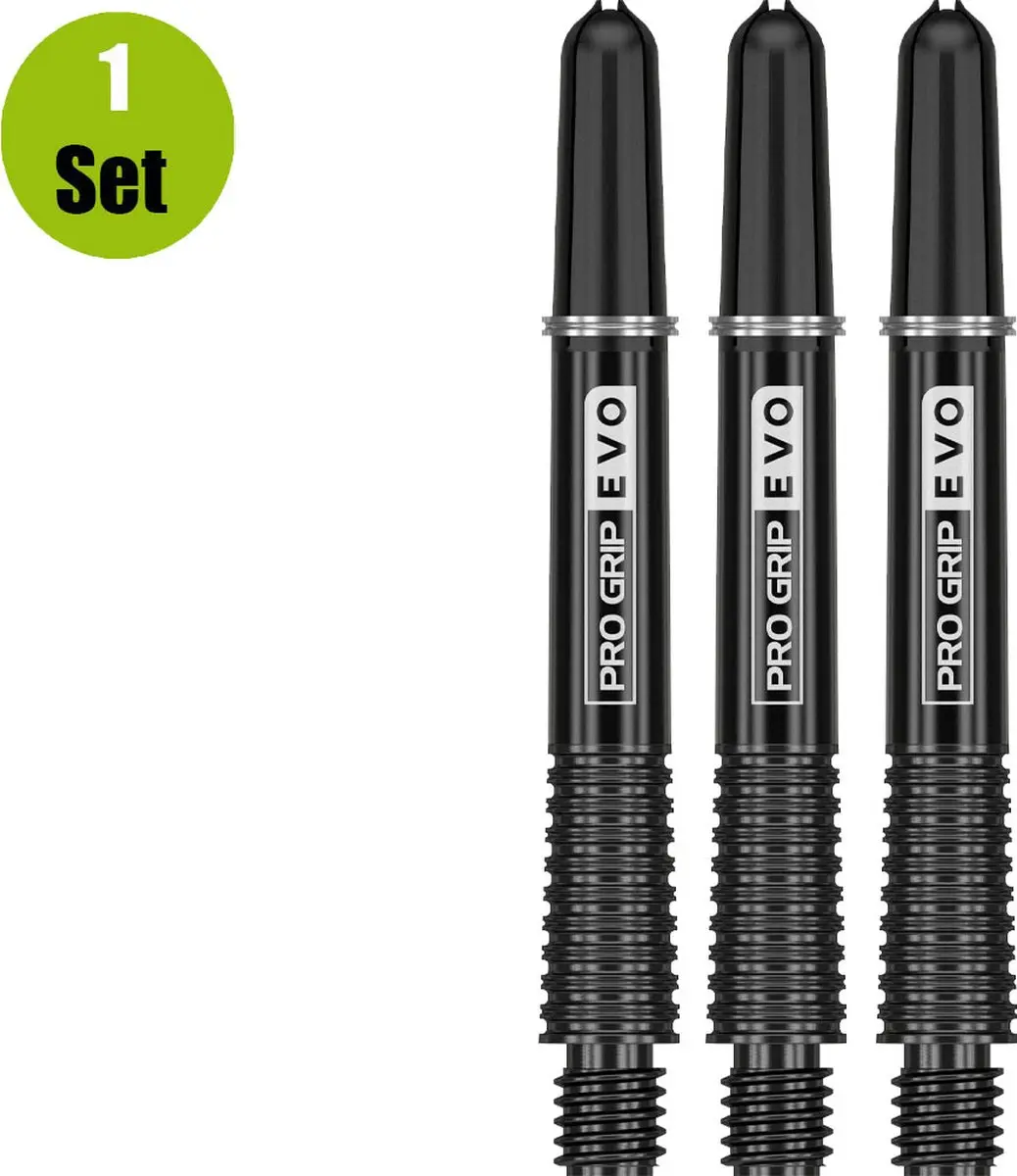 Target Pro Grip Evo Al Black Dart Shafts - 3 Stuks