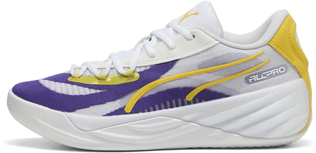 PUMA All-Pro Nitro La Basketbalschoenen - 42.5 - Team Violet/Pelé Yellow