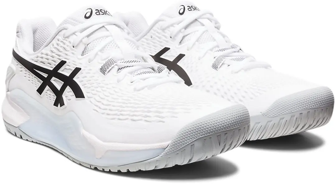 ASICS Gel-Resolution 9 Herenschoenen 47 - Hardcourt - Wit/Zwart - afbeelding 6 van 6