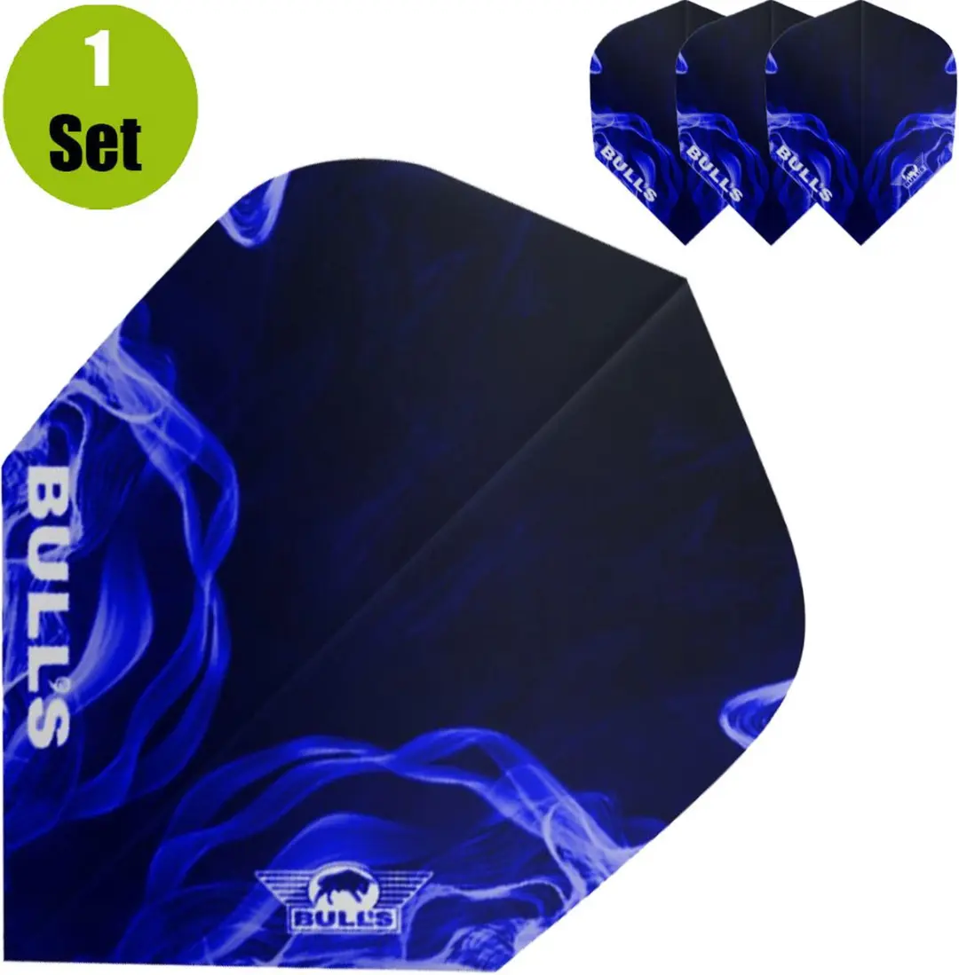 Bull's Powerflite Smoke Dartflights BU-50905 - Blauw