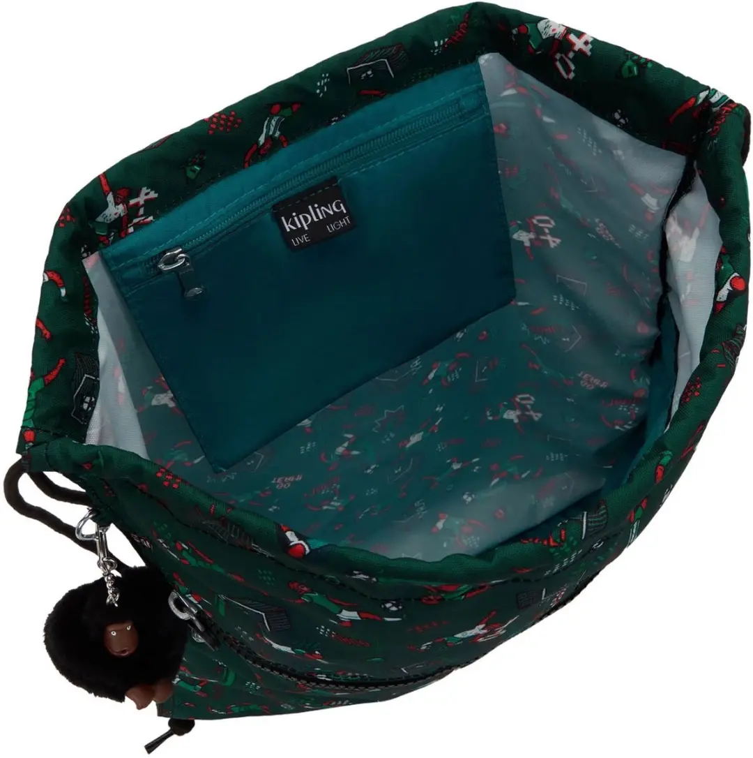 Kipling Supertaboo Gymtas Soccer Print - Multicolor