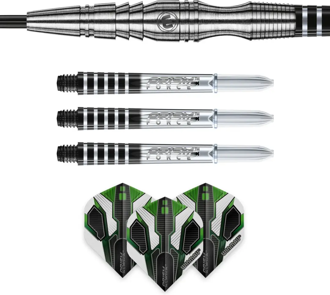 Winmau Sniper V3 Dartpijlen - 3 Stuks - Zwart/Groen