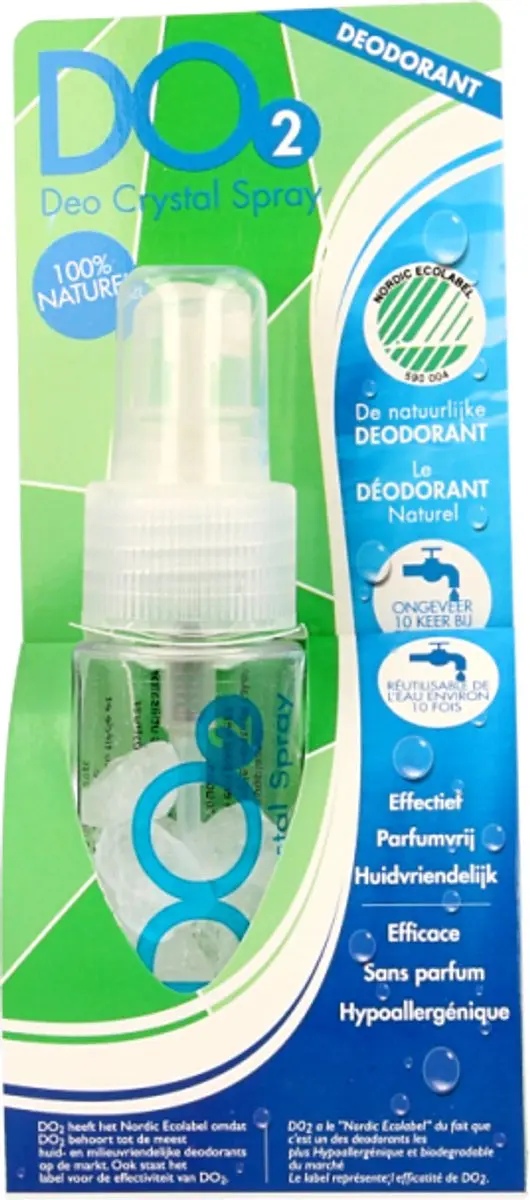 Do2 Deodorant Crystal Spray 40ml - Transparant
