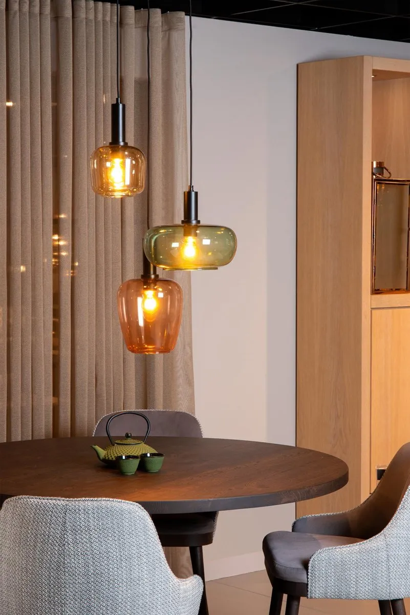 Lucide Ilona Hanglamp 3xE27 - Zwart