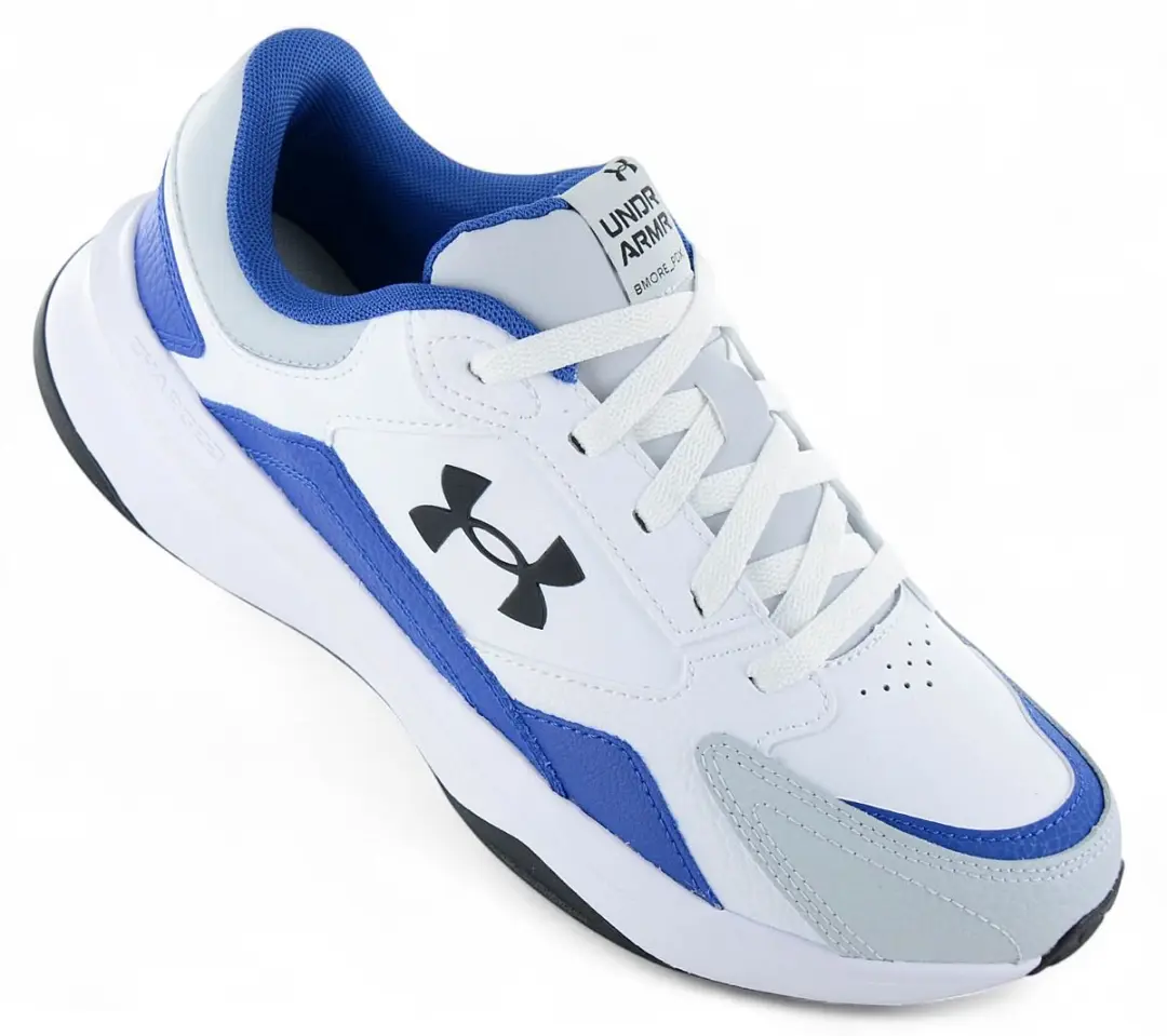 Under Armour EDGE Leather Heren Sportschoenen 3028375-103 - Wit