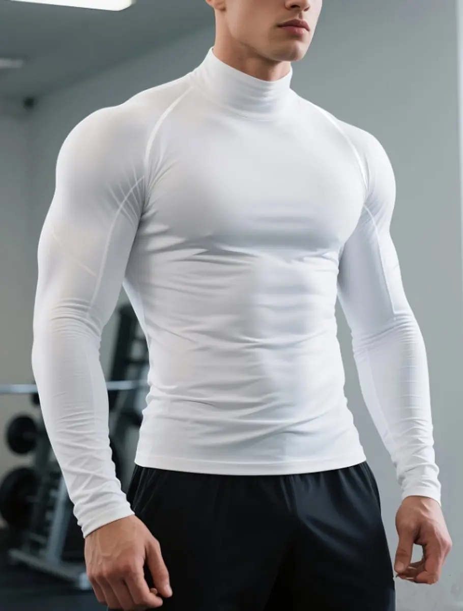 NUVEX Wit Heren Vechtsportshirt S
