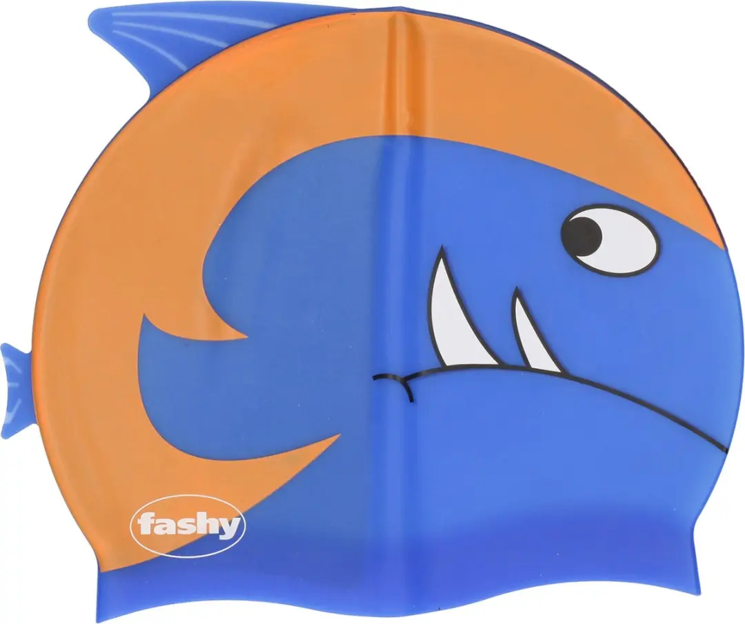 Fashy Kinder Zwemmuts Haai/Vissen