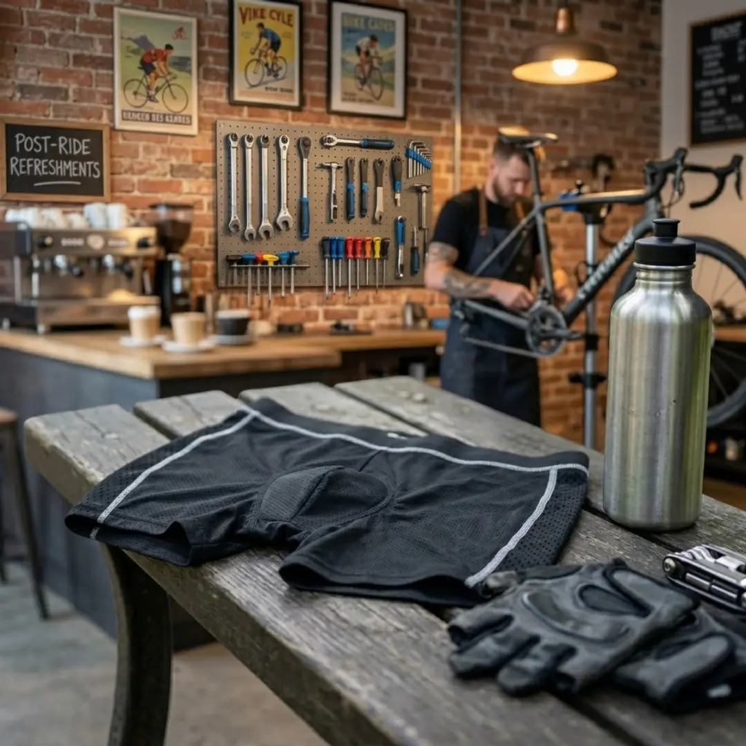 NUVEX Heren Fietsbroek met Zeem M - Grijs