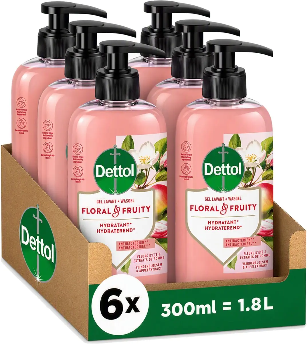 Dettol Handzeep Antibacterieel Floral & Fruity 300ml