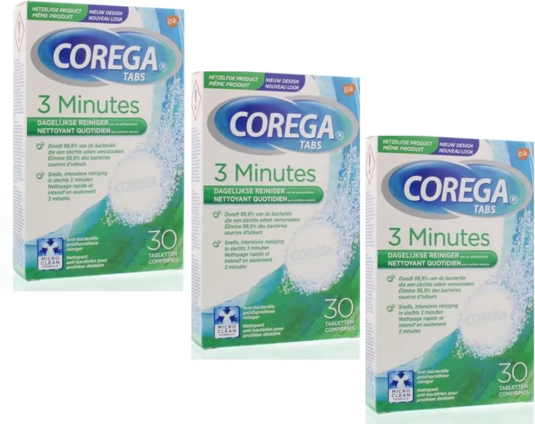 Corega Tabs Reinigingstabletten 90 Stuks