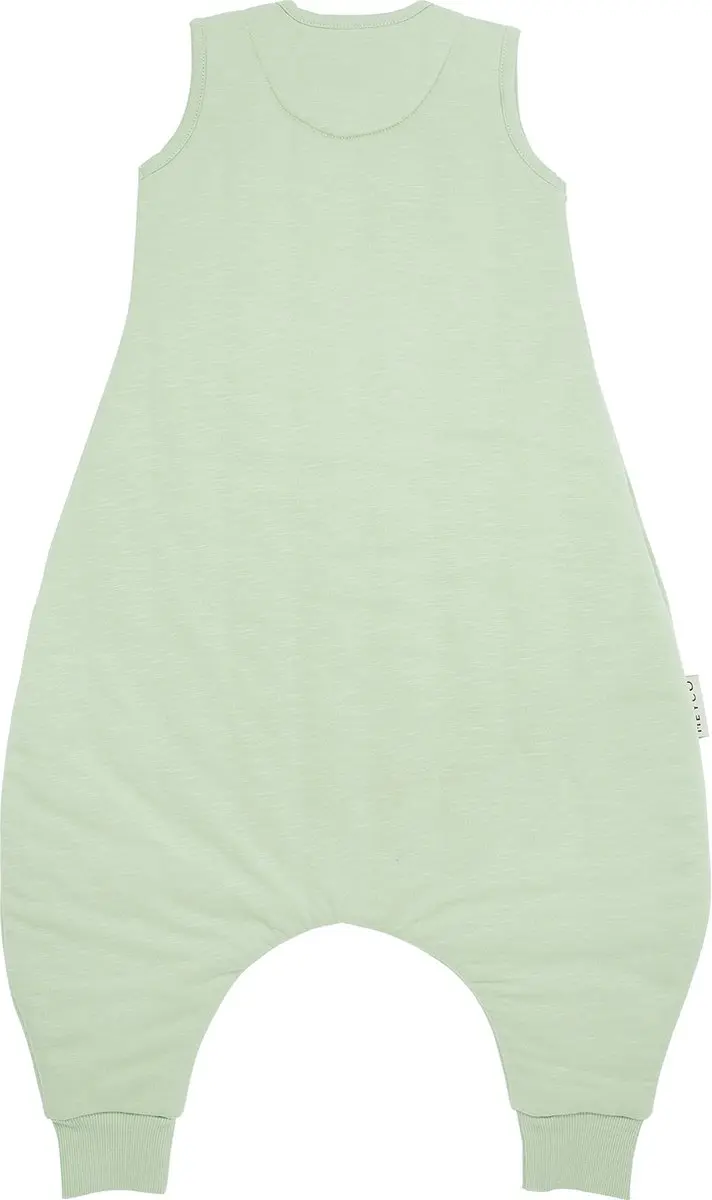 Meyco Baby Slub Winter Slaapoverall - Soft Green 104cm 2.0 TOG