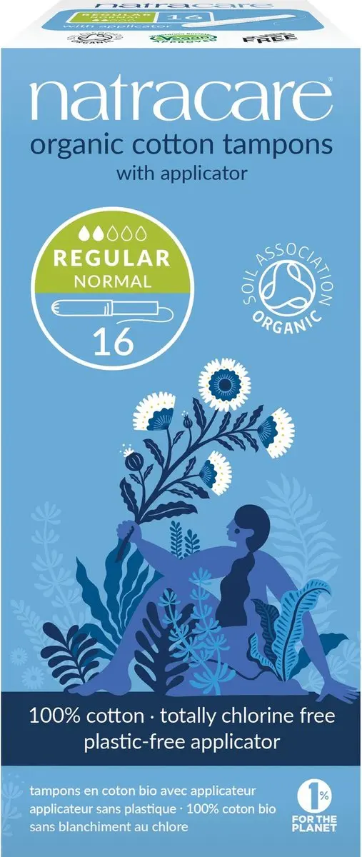 Natracare Normale Tampons met Inbrenghuls