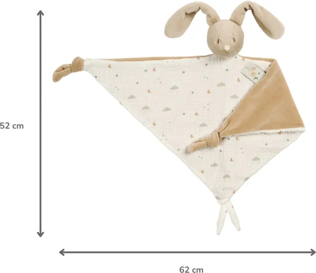 Nattou LouLou Maxi Doudou Konijn 60x40cm - Zand/Ecru