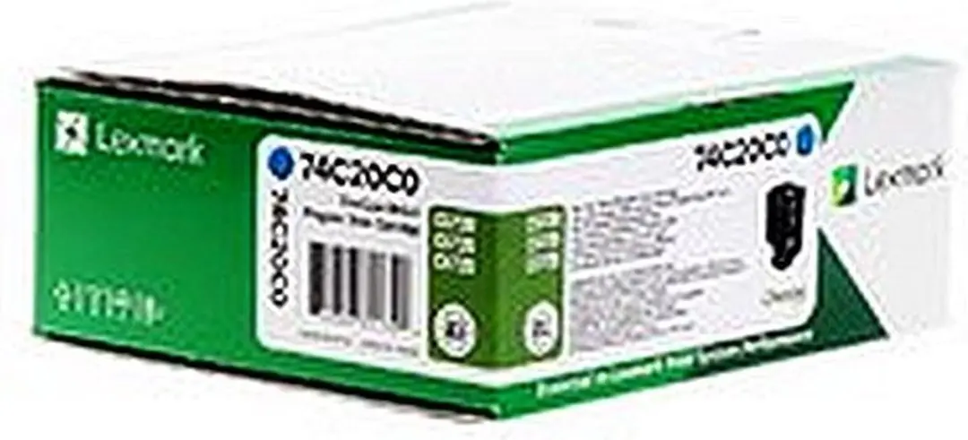 Lexmark 74C20CE Toner - Cyaan - afbeelding 3 van 3