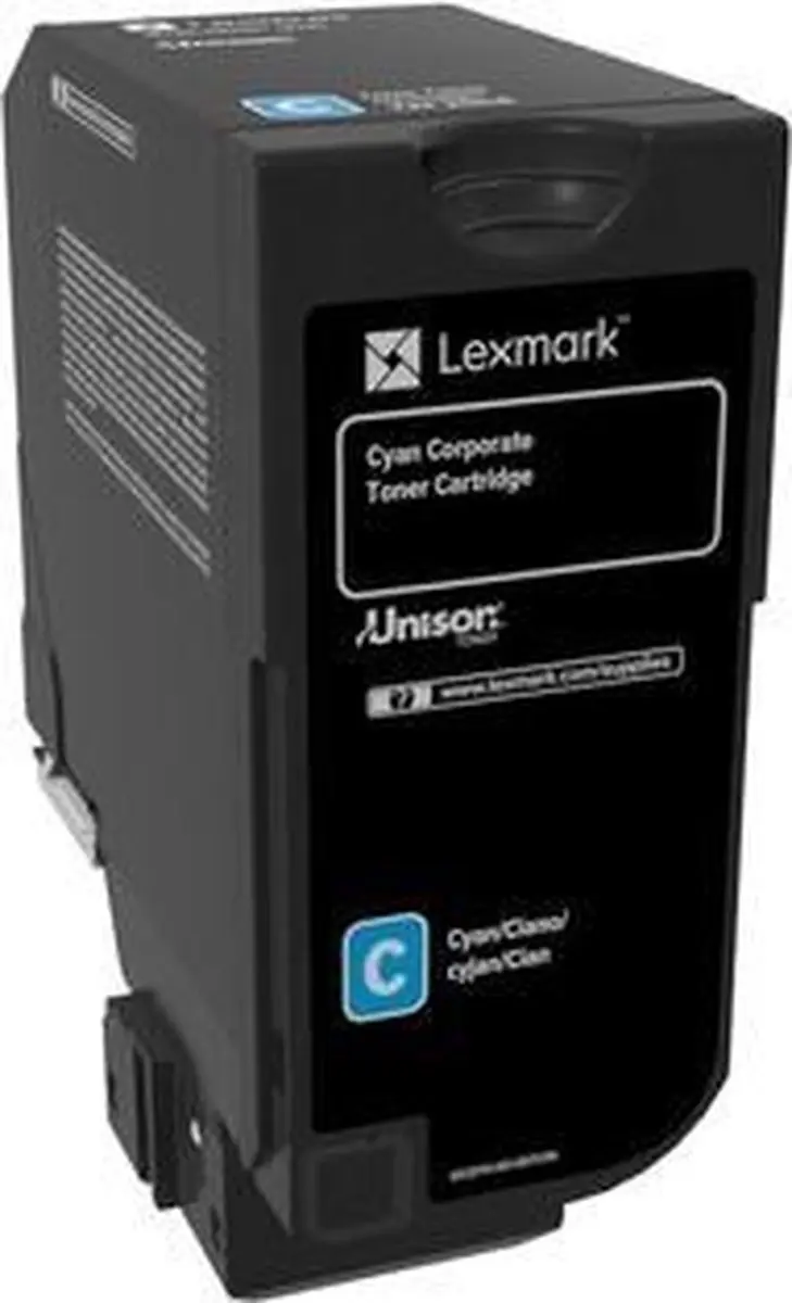 Lexmark 74C20CE Toner - Cyaan - afbeelding 2 van 3