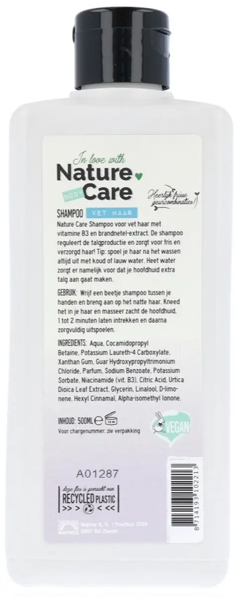 Nature Care Shampoo Aloe Vera Vet Haar 500ml