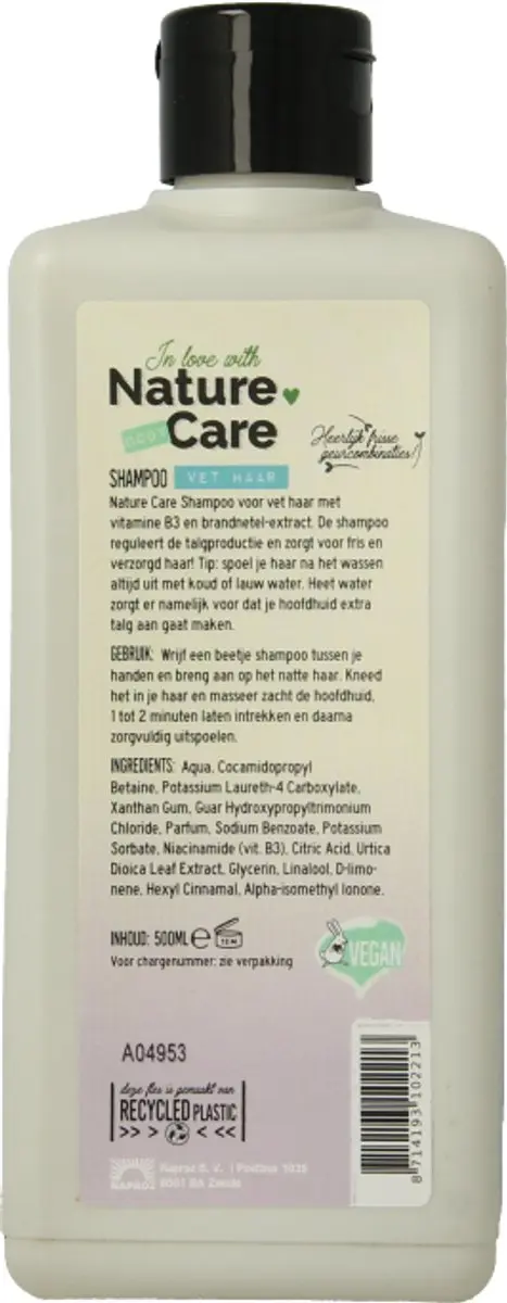 Nature Care Shampoo Aloe Vera Vet Haar 500ml
