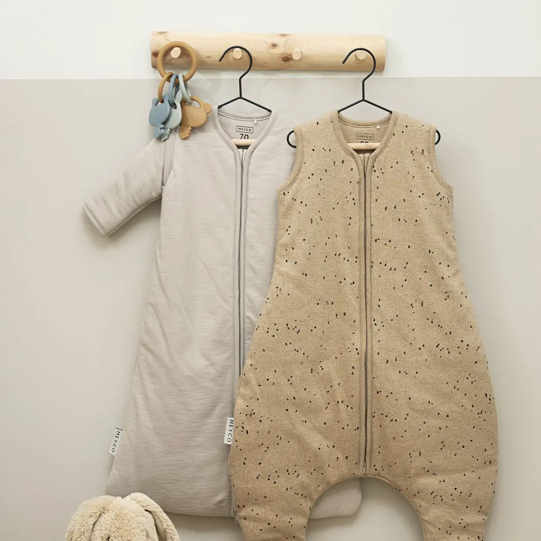 Meyco Baby Rib Mini Spot Slaapoverall - 80cm - 2.0 TOG