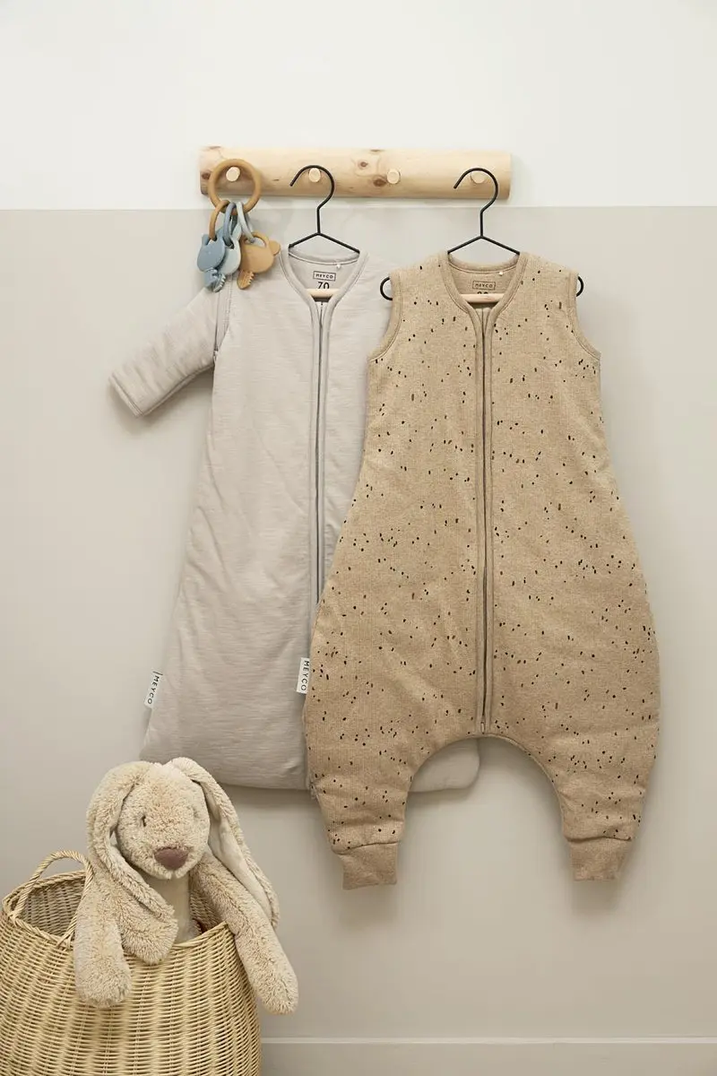 Meyco Baby Rib Mini Spot Slaapoverall - 80cm - 2.0 TOG