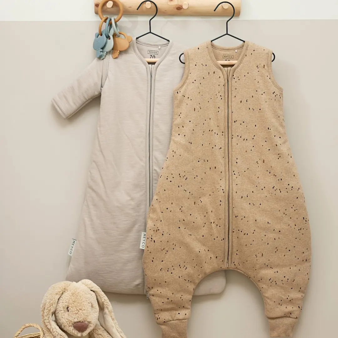 Meyco Baby Rib Mini Spot Slaapoverall - 80cm - 2.0 TOG