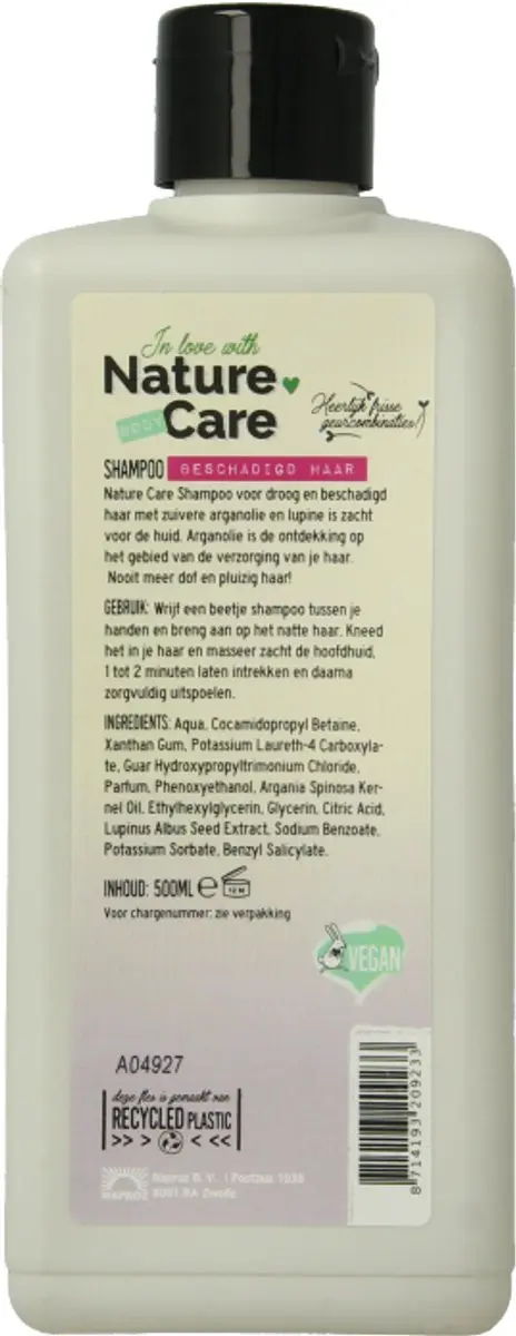 Nature Care Shampoo Viooltje 500ml - Droog & Beschadigd Haar