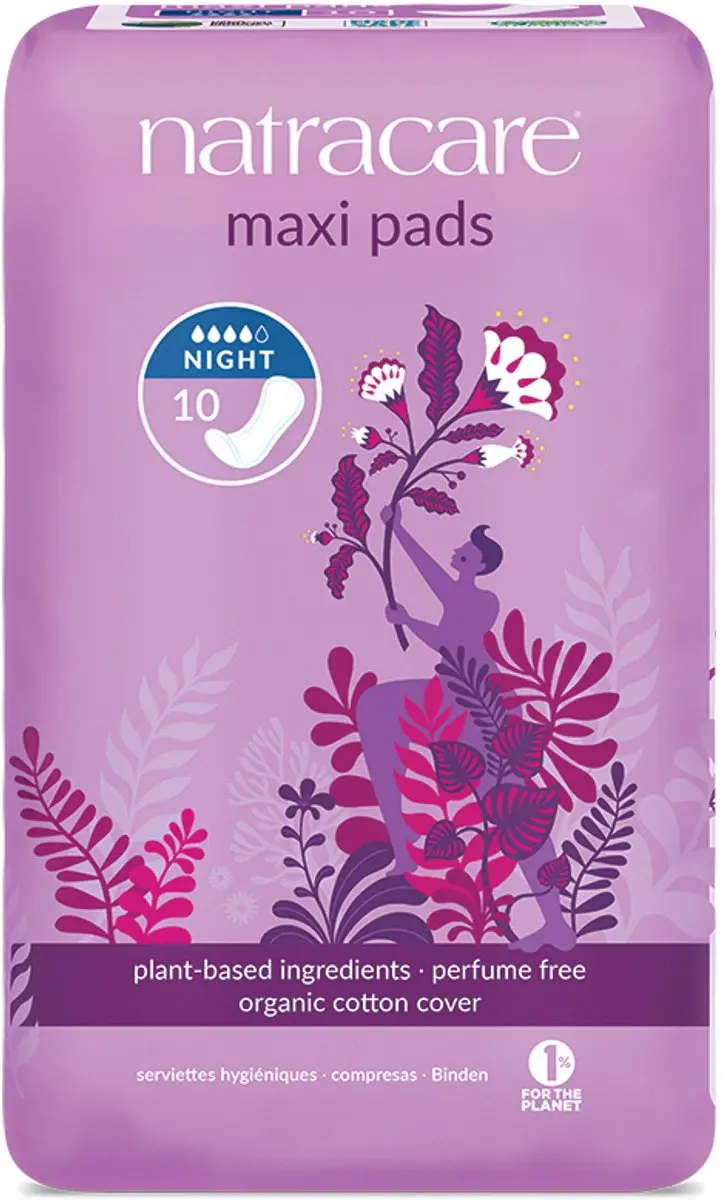 Natracare Nacht Maandverband - Paars - afbeelding 6 van 6