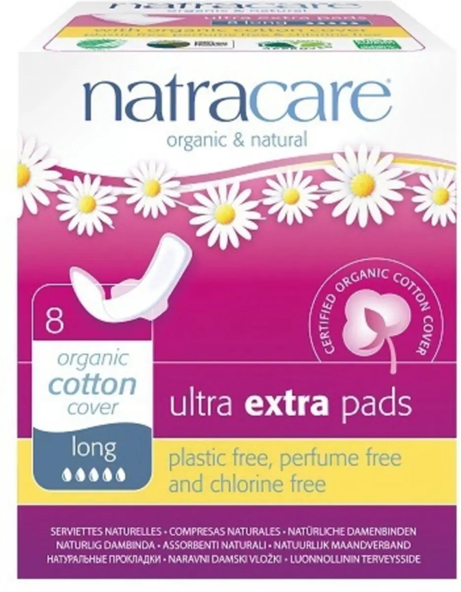 Natracare Maandverband Ultra Extra Long - 8 Stuks