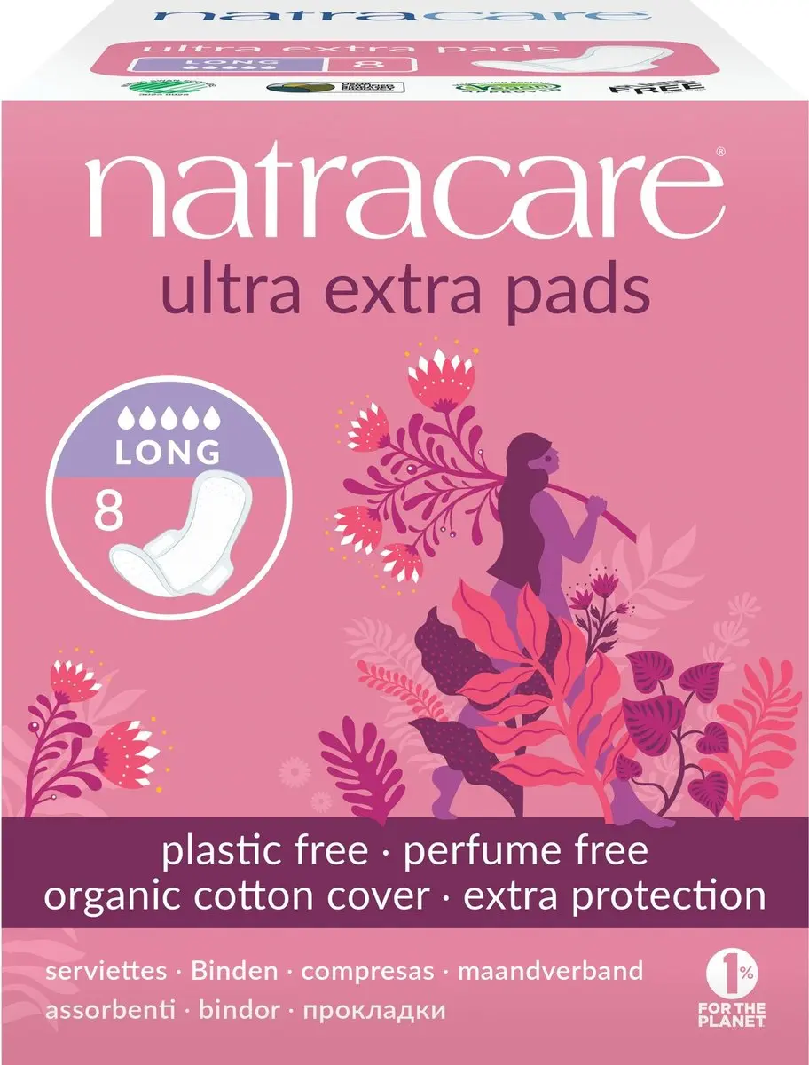 Natracare Maandverband Ultra Extra Long - 8 Stuks