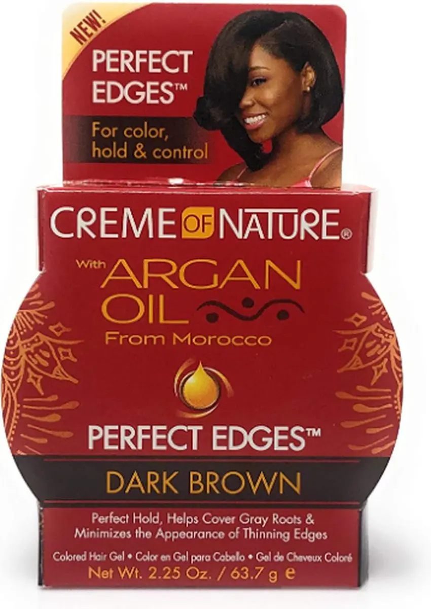 Creme of Nature Argan Oil Perfect Edges - 64g - Donkerbruin