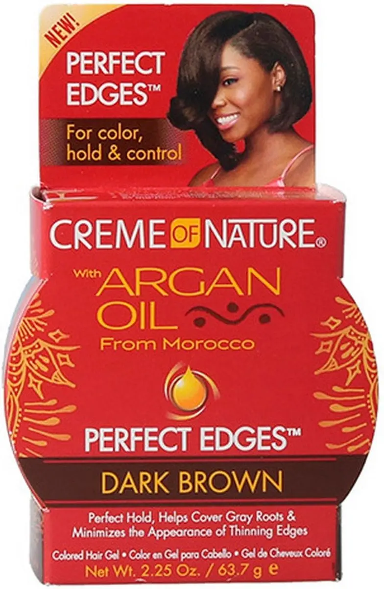 Creme of Nature Argan Oil Perfect Edges - 64g - Donkerbruin